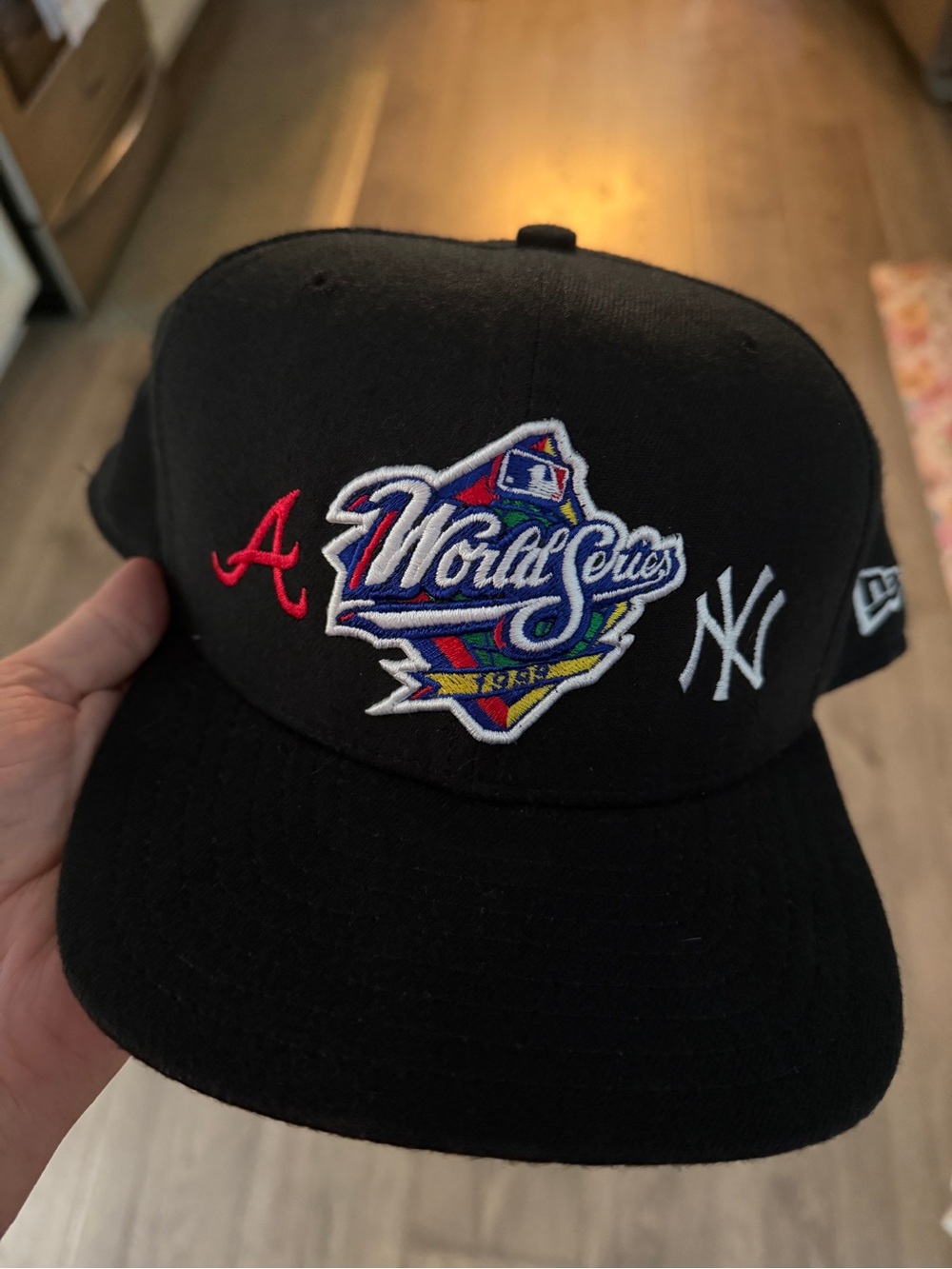 New Era Black World Series Fitted Cap with Yankees Vintage